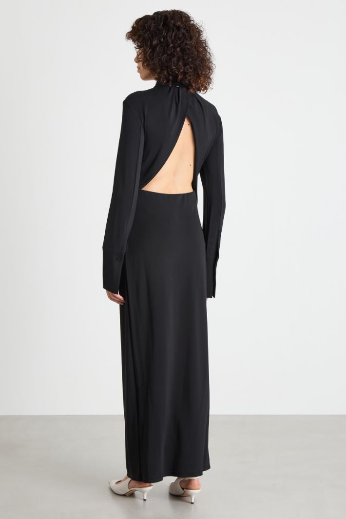 Abito chemisier lungo in jersey crepe Intrend - 4