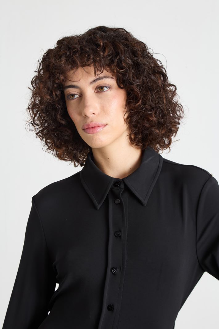 Abito chemisier lungo in jersey crepe Intrend - 3