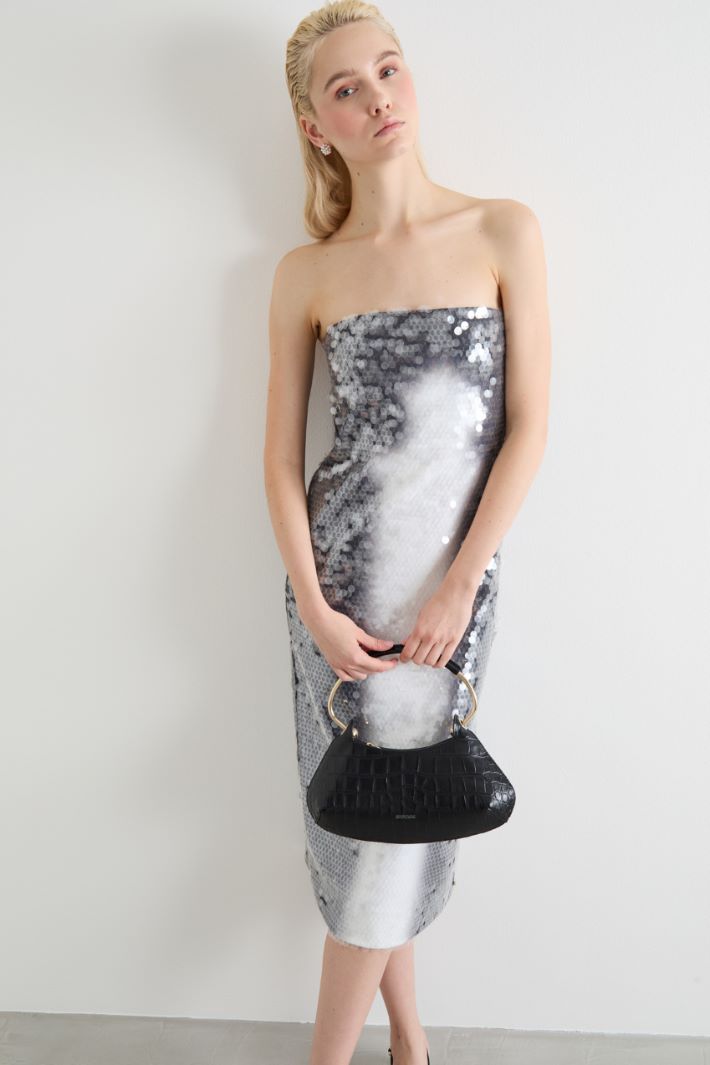 Sequin-embroidered jersey dress Intrend - 2