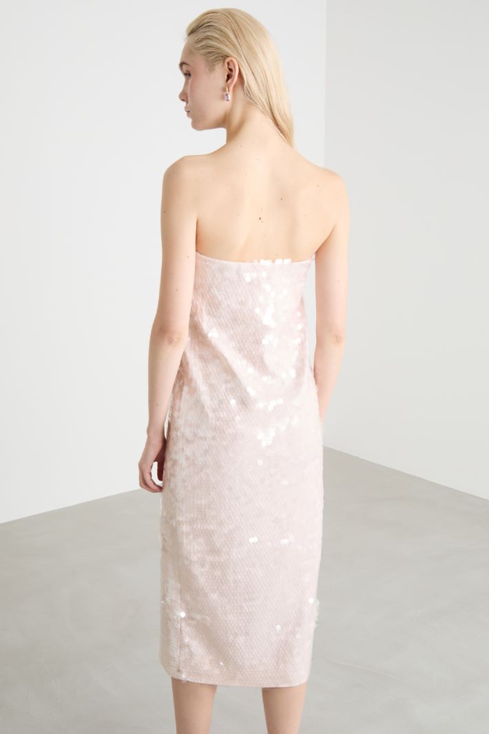Sequin-embroidered jersey dress Intrend - 4