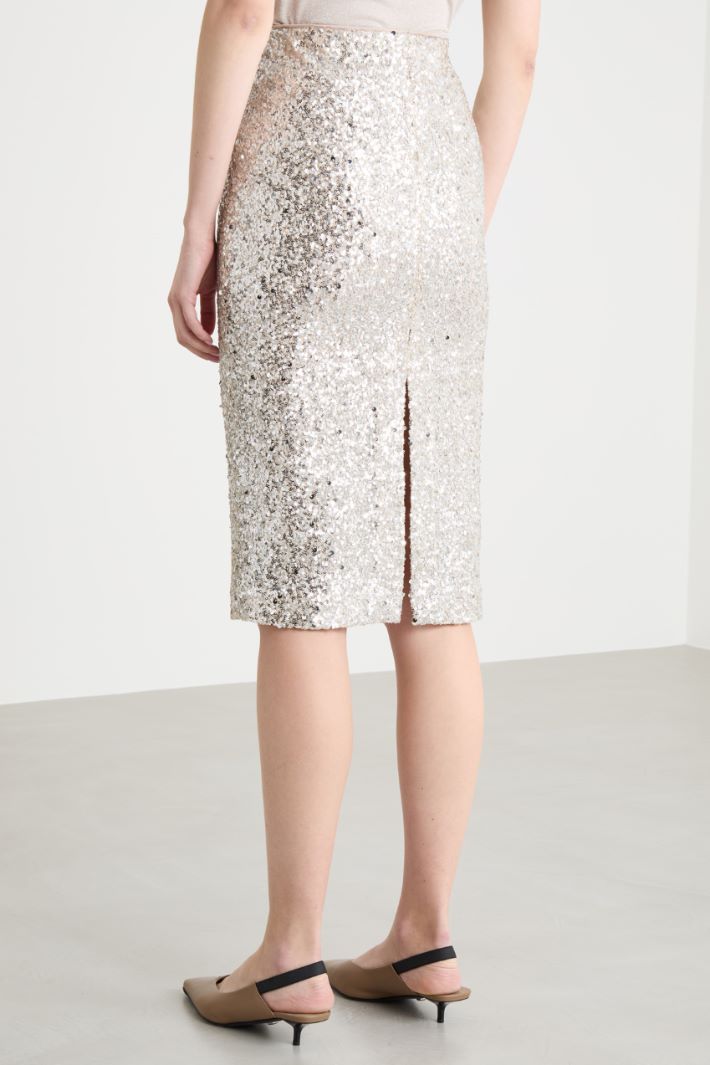 Sequinned pencil skirt Intrend - 4