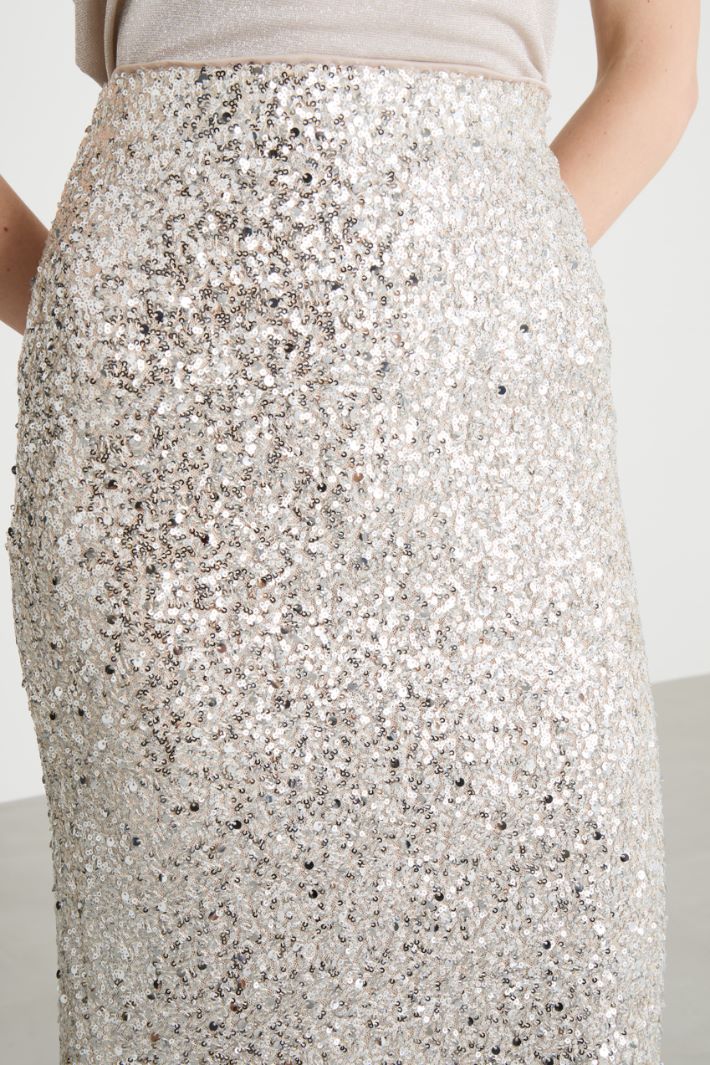 Sequinned pencil skirt Intrend - 3