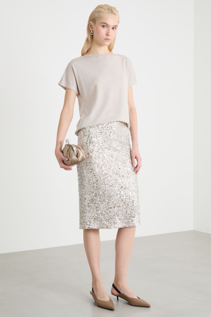 Sequinned pencil skirt Intrend