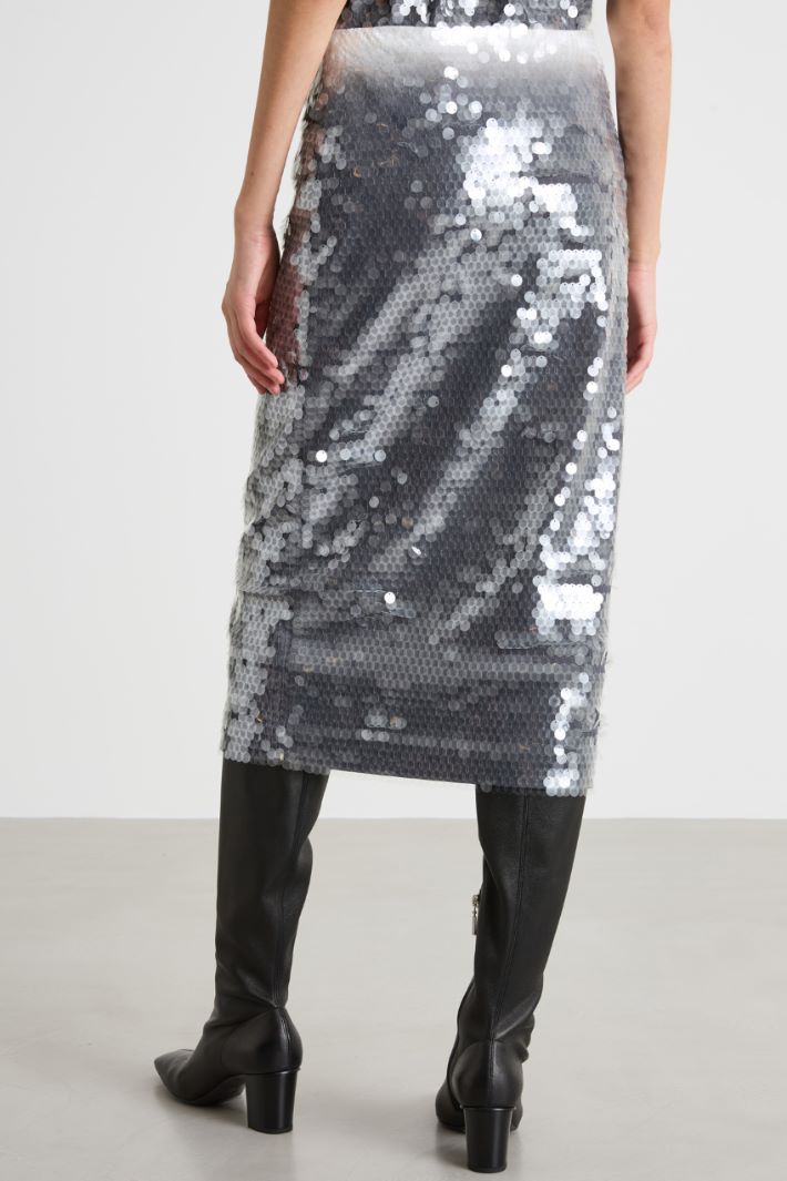 Sequin pencil skirt Intrend - 4