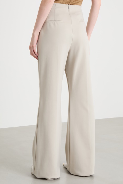 Pantalone a vita alta in jersey