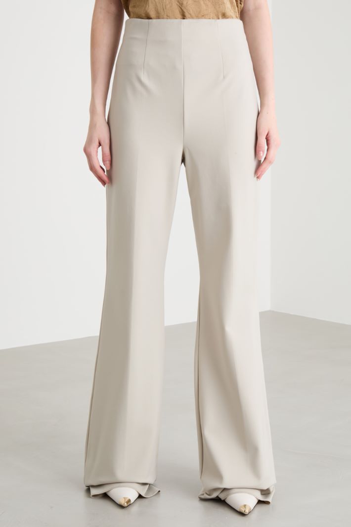 High-waisted jersey trousers Intrend - 2