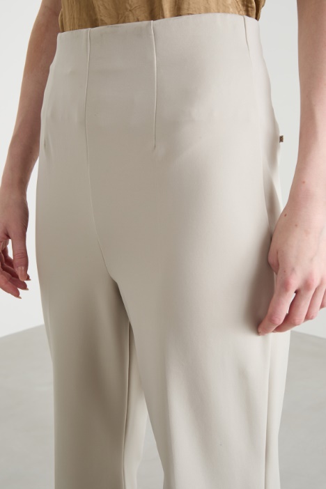 Pantalone a vita alta in jersey