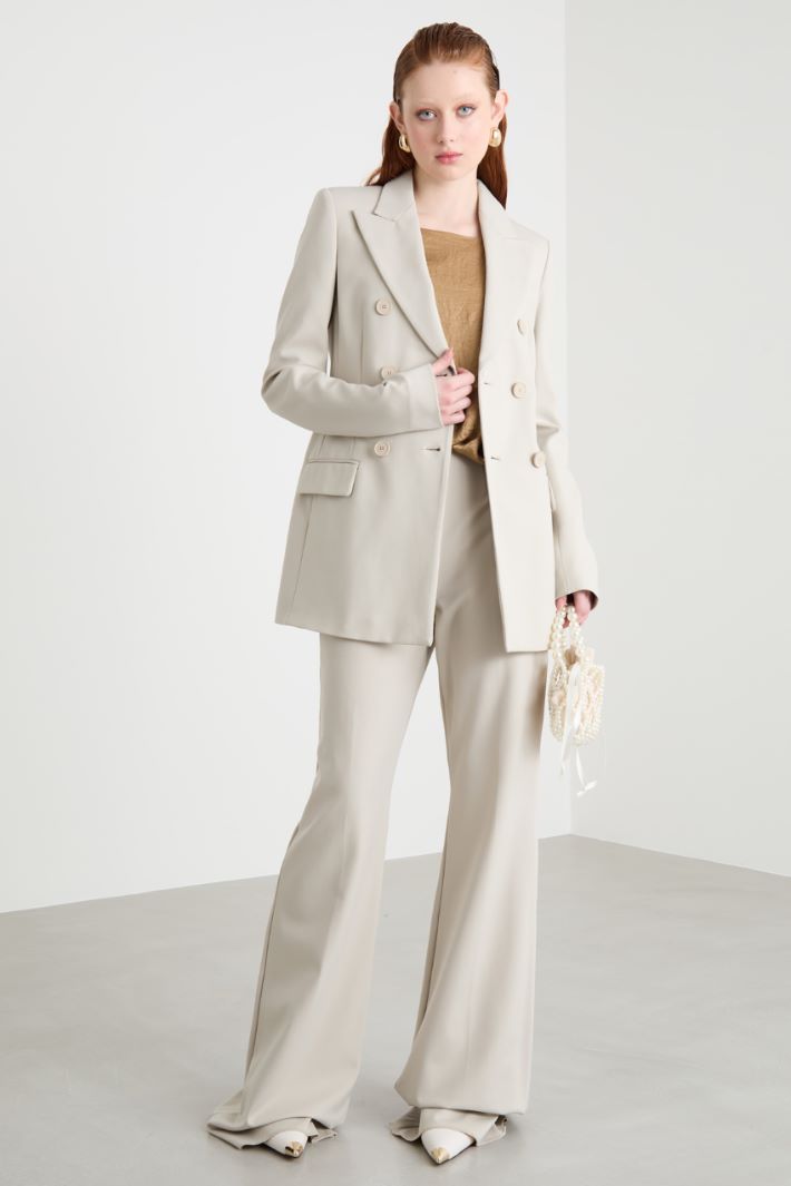 High-waisted jersey trousers Intrend