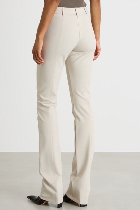 Pantalone aderente in jersey crepe