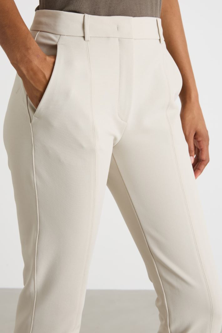 Pantalone aderente in jersey crepe Intrend - 3