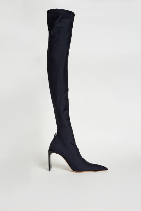 Stretch-fabric high boots Intrend