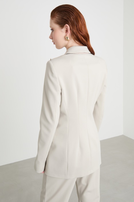 Blazer doppiopetto in jersey