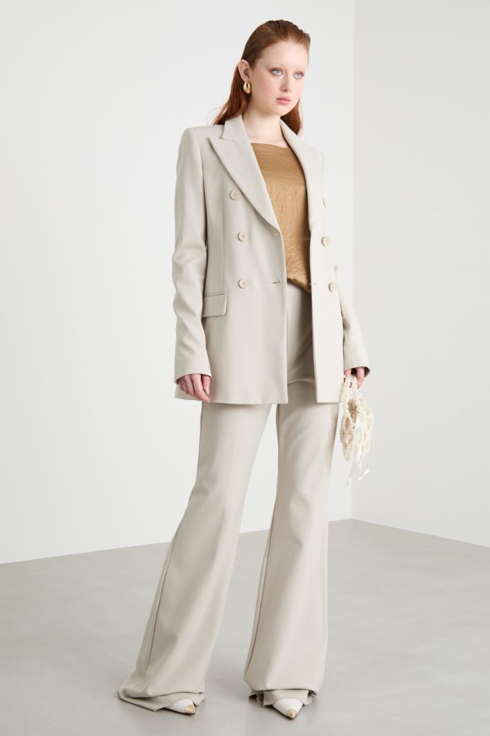 Double-breasted jersey blazer Intrend