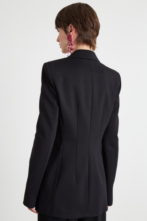 Blazer doppiopetto in jersey