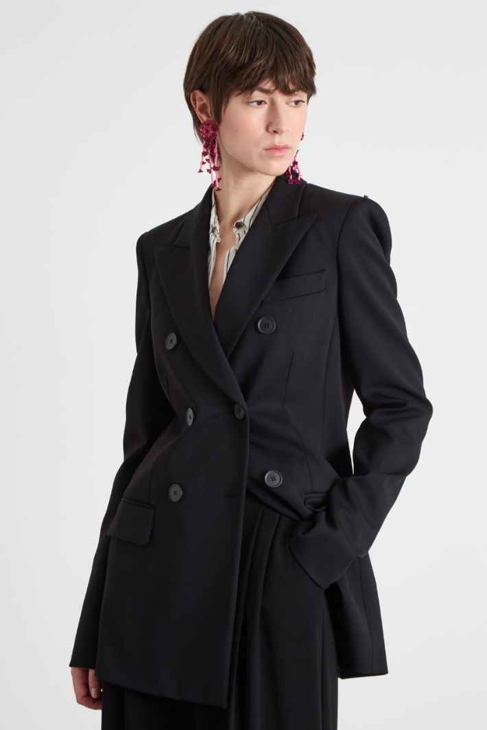 Double-breasted jersey blazer Intrend - 2