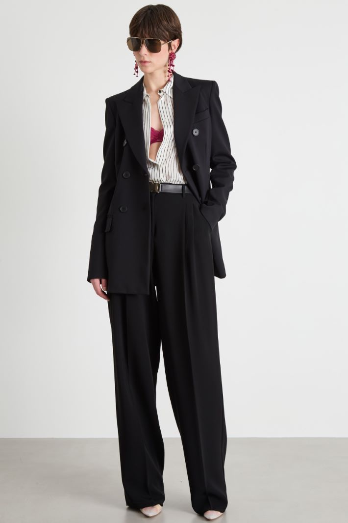 Double-breasted jersey blazer Intrend