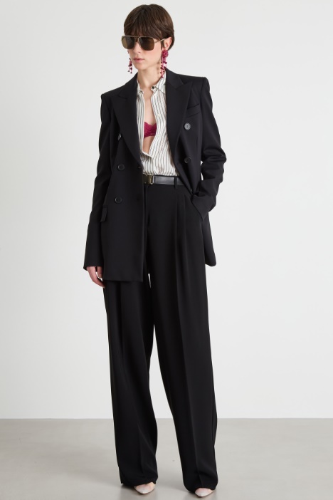 Double-breasted jersey blazer Intrend