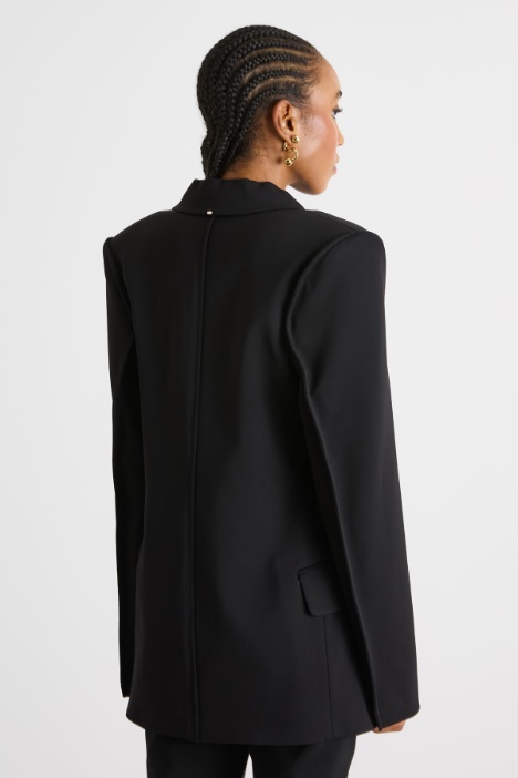 Blazer con apertura centrale