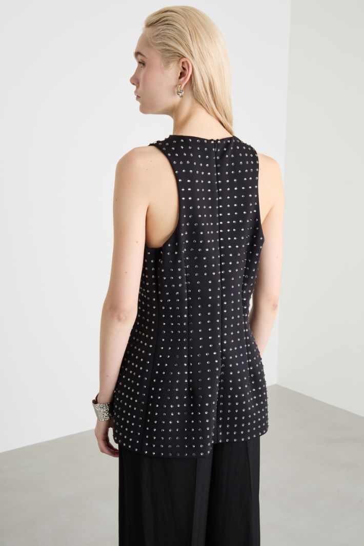 Fitted rhinestone top Intrend - 4