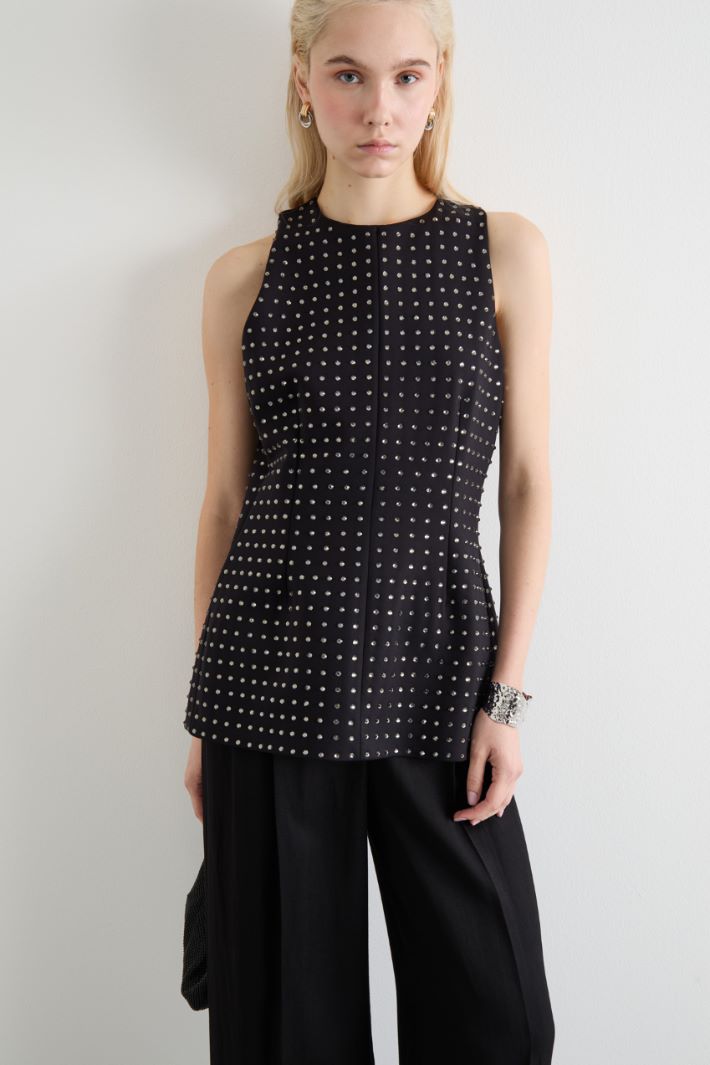 Fitted rhinestone top Intrend - 2