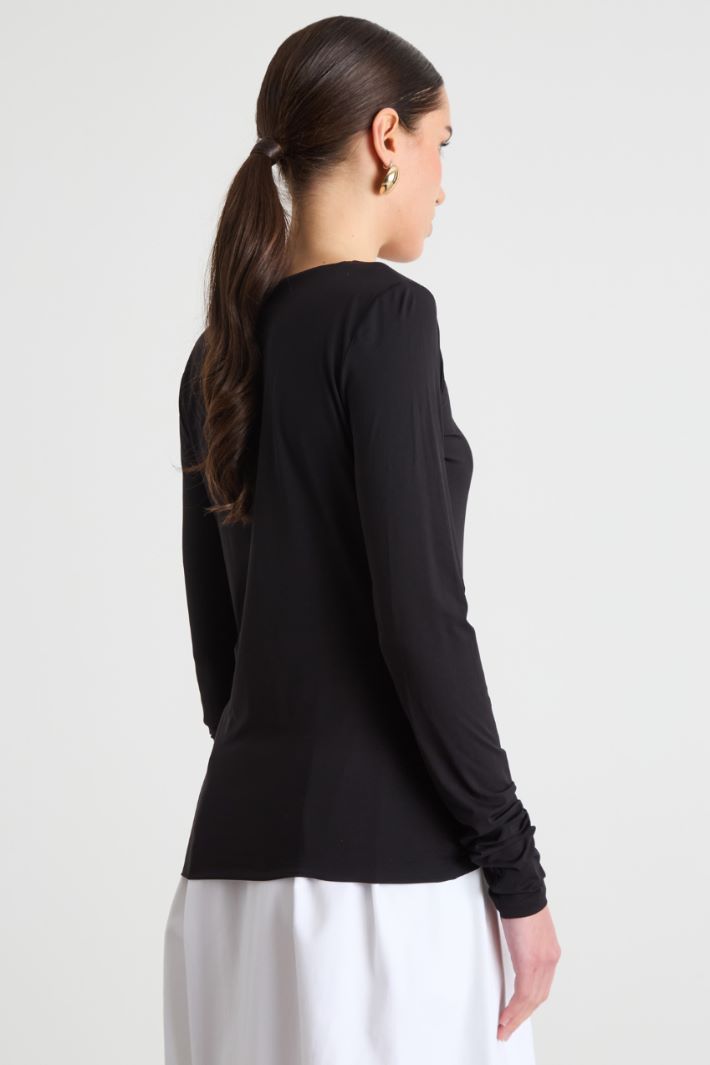 Fine-gauge stretch-jersey top Intrend - 4