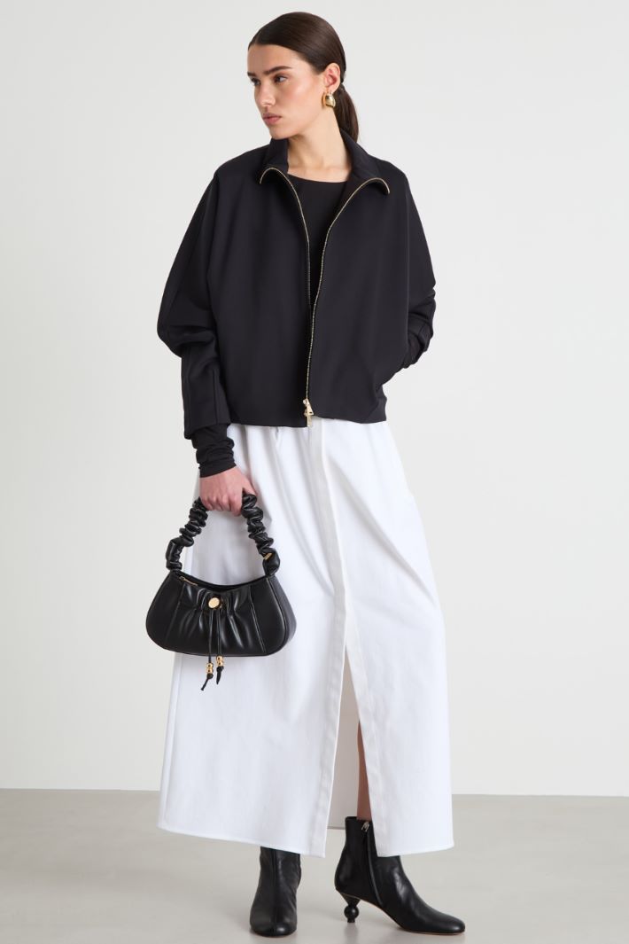 Fine-gauge stretch-jersey top Intrend