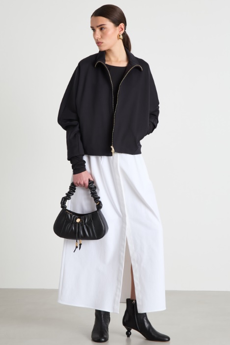 Fine-gauge stretch-jersey top Intrend