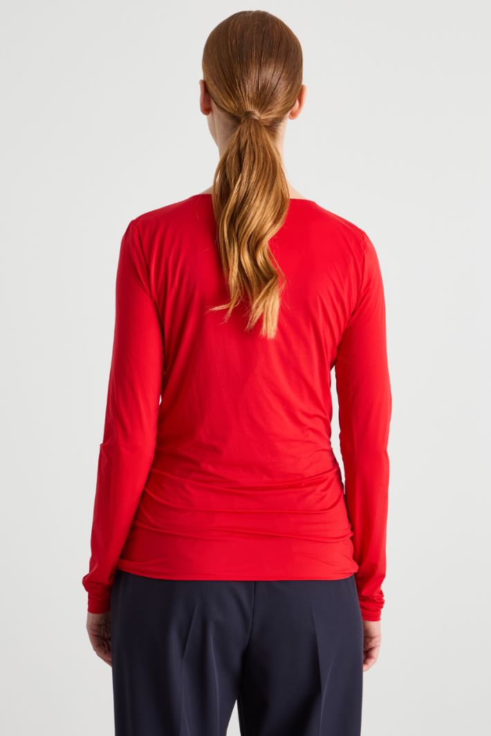 Fine-gauge stretch-jersey top Intrend - 4