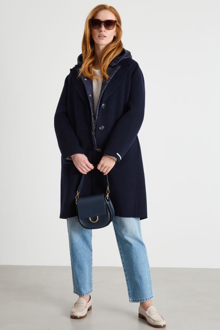 Double-faced wool-blend coat Intrend