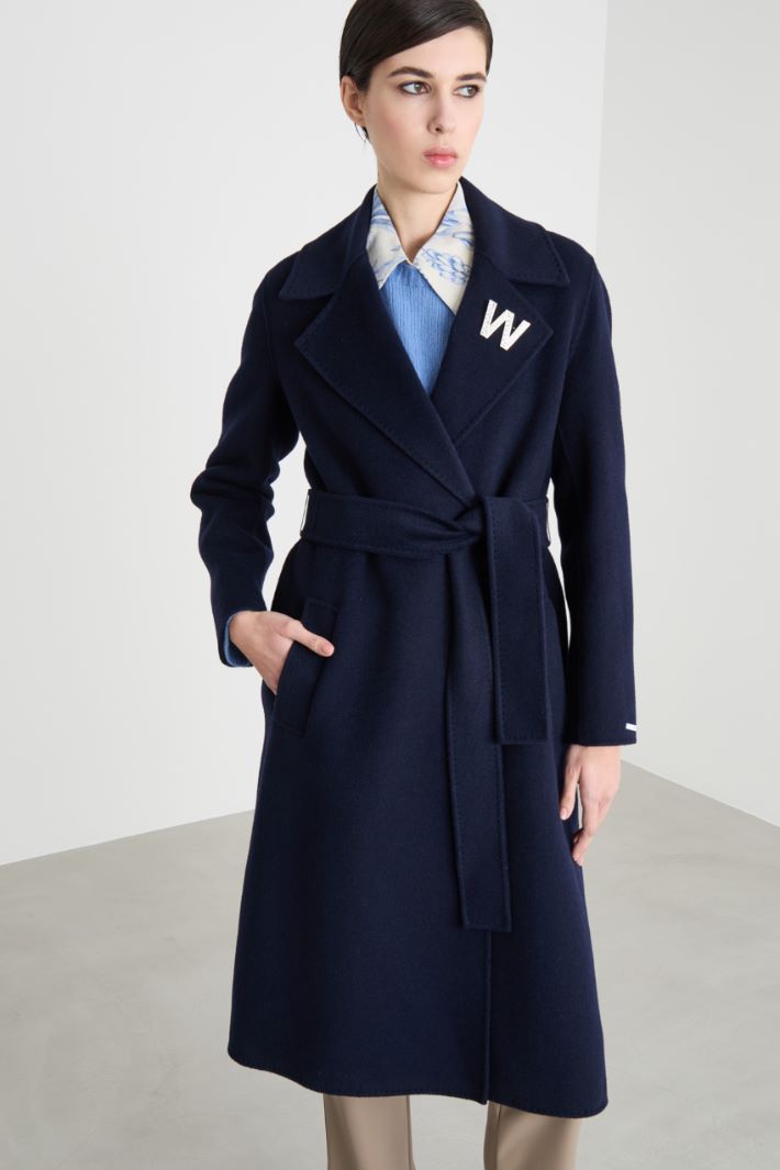 Abrigo cruzado con cinturón Intrend - 2