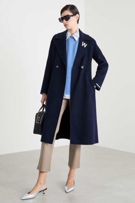 Abrigo cruzado con cinturón Intrend