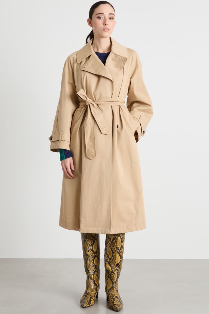 Belted double-breasted trench coat Intrend - 2