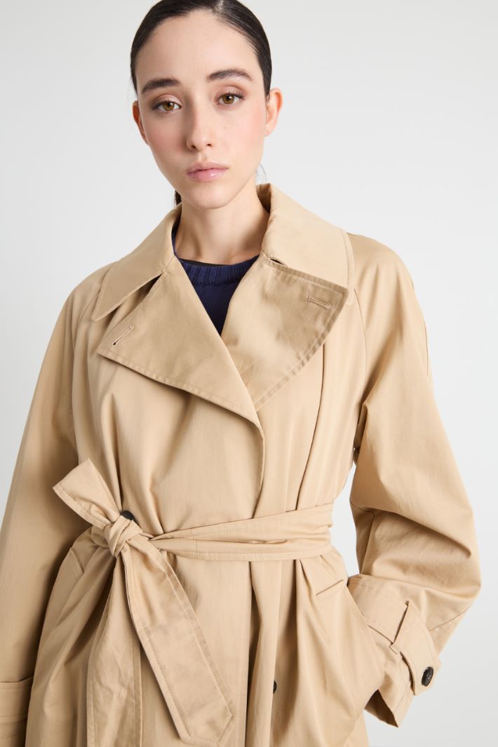 Belted double-breasted trench coat Intrend - 3