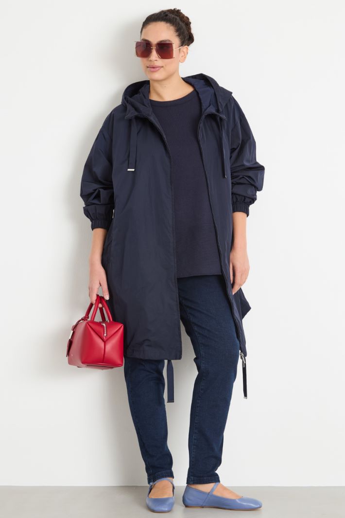 Hooded technical fabric parka Intrend