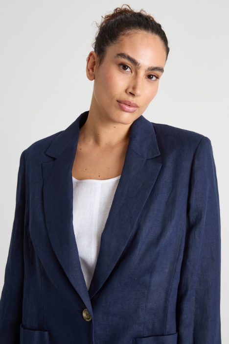 Blazer con tasche applicate