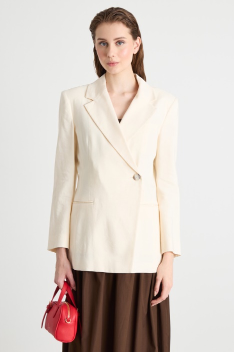 Double-breasted single-button blazer Intrend