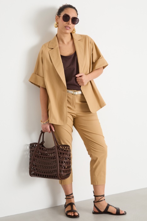 Boxy blazer with wide sleeves Intrend
