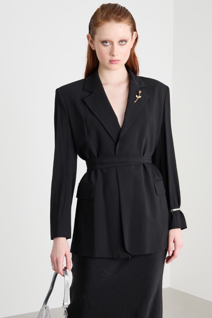 Belted cut-out blazer Intrend - 2