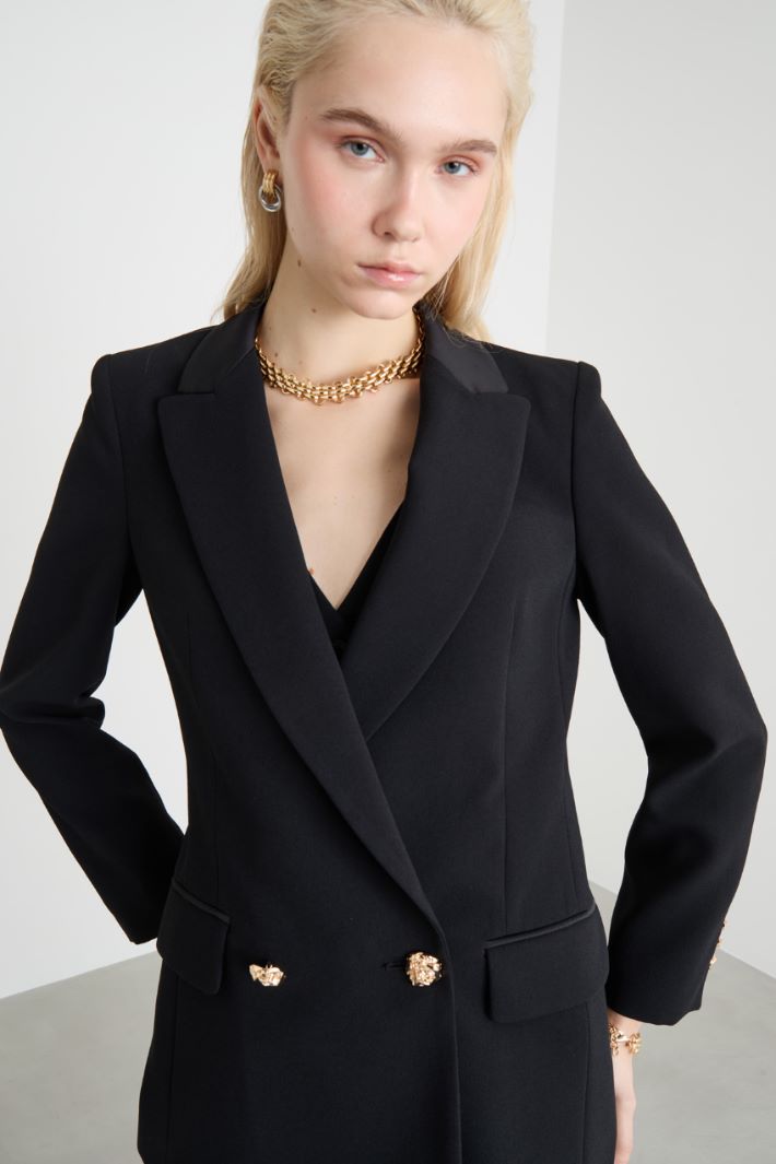 Longline matte satin blazer Intrend - 3
