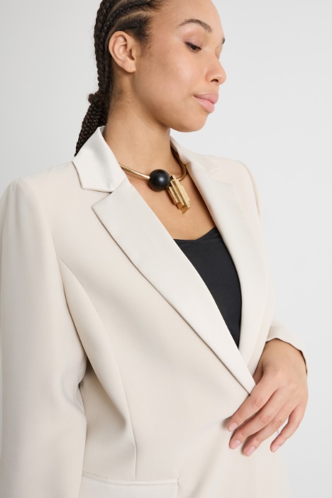 Blazer in raso opaco