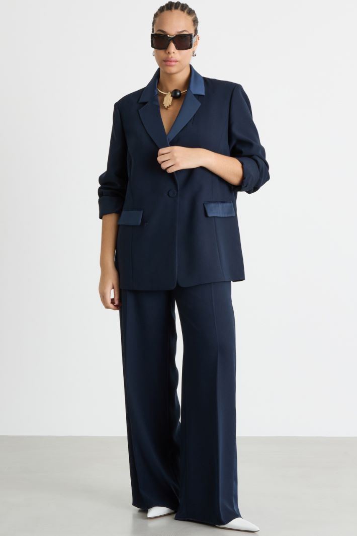 Blazer in raso opaco Intrend