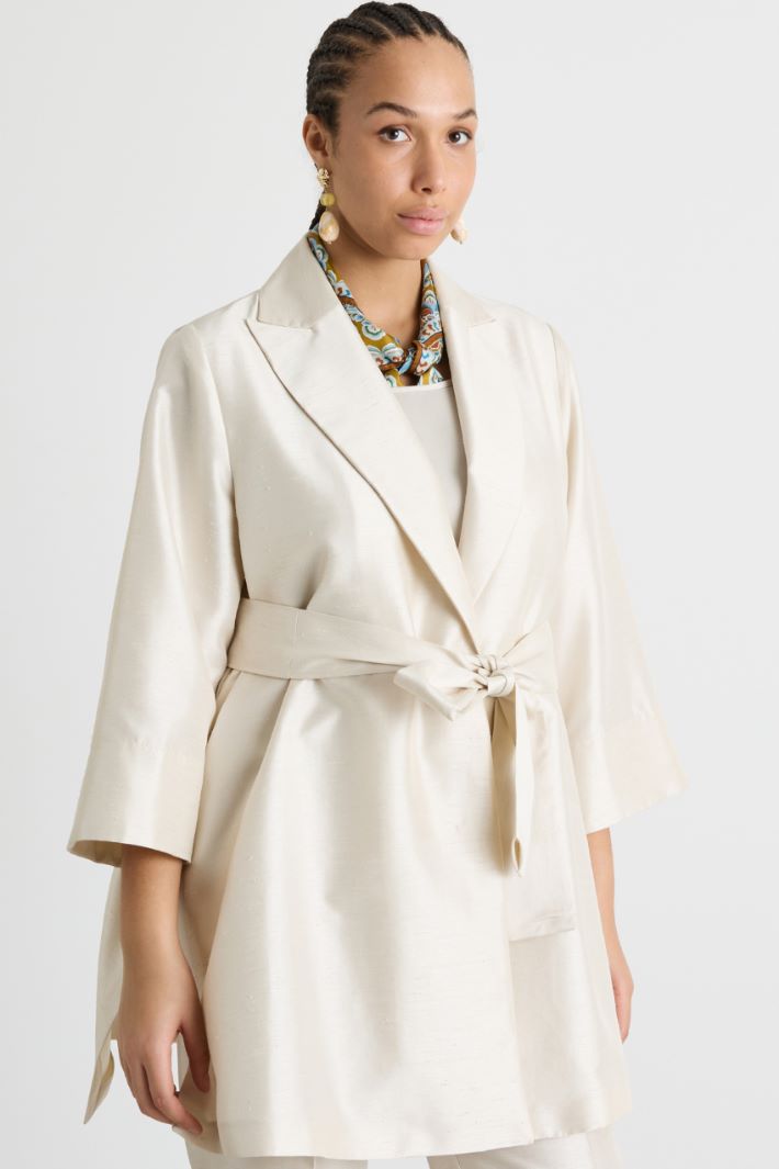Giacca blazer in shantung Intrend - 2