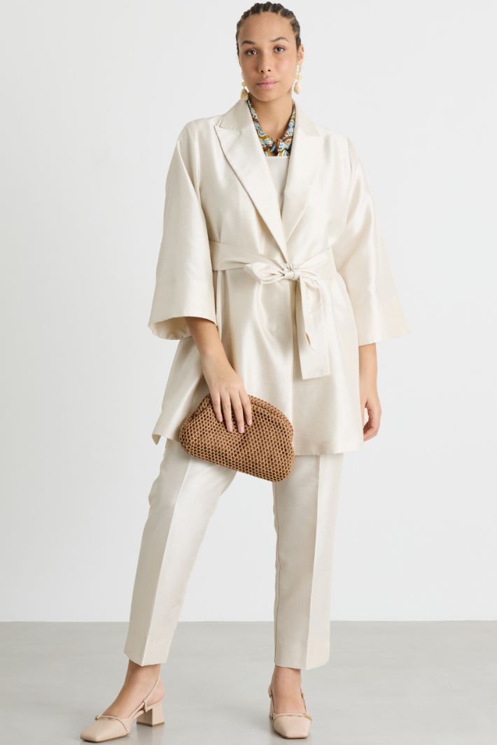Giacca blazer in shantung Intrend