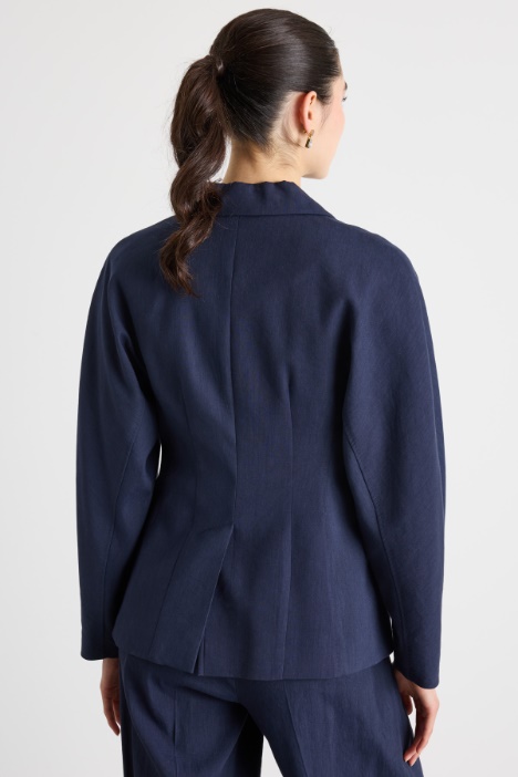 Blazer aderente con piccolo rever