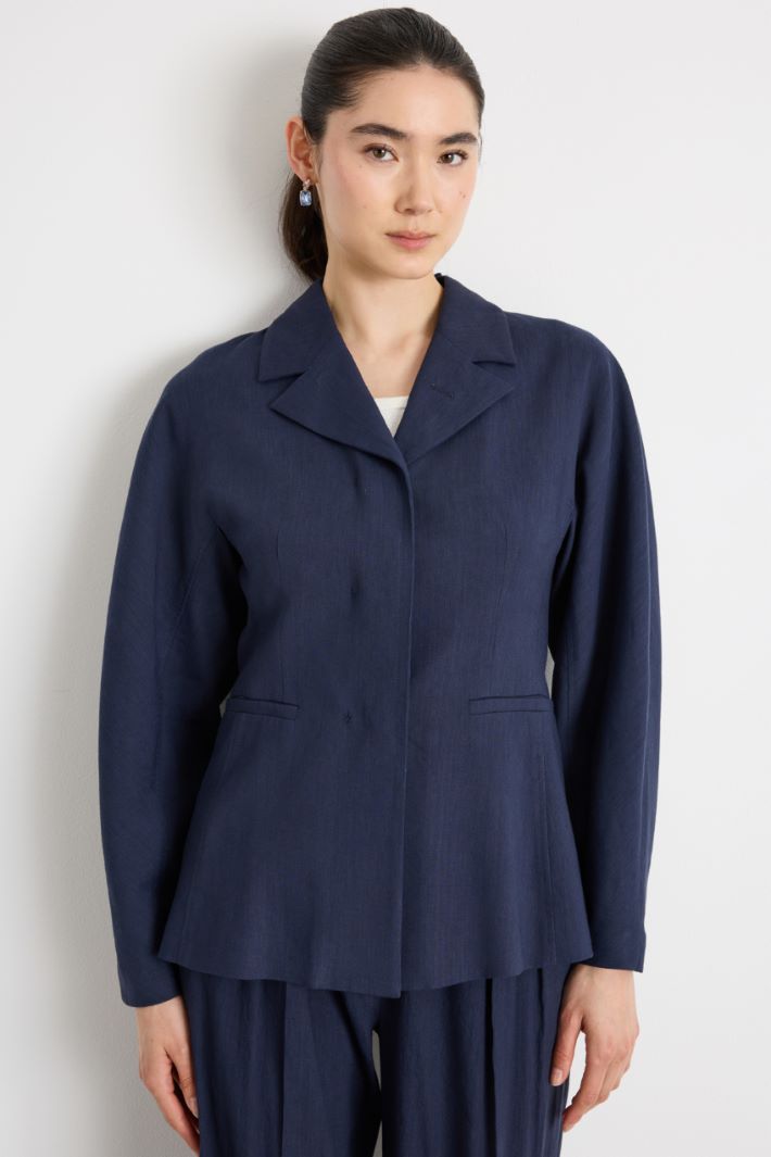 Slim-fit blazer with a narrow lapel Intrend - 2