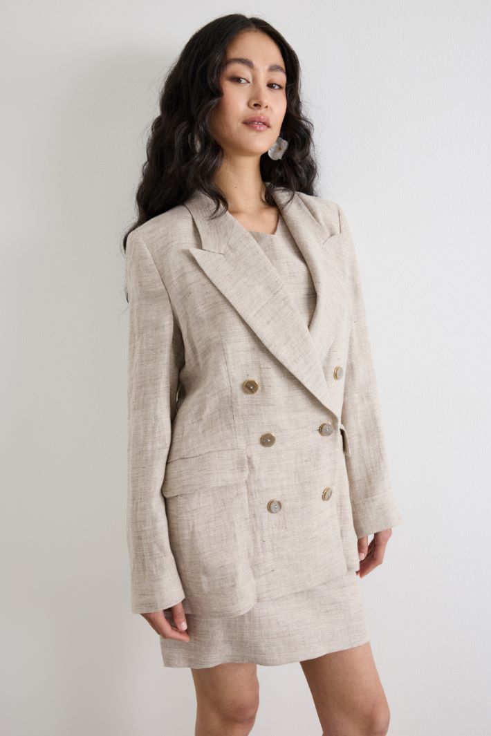 Blazer doppiopetto con rever a lancia Intrend - 2