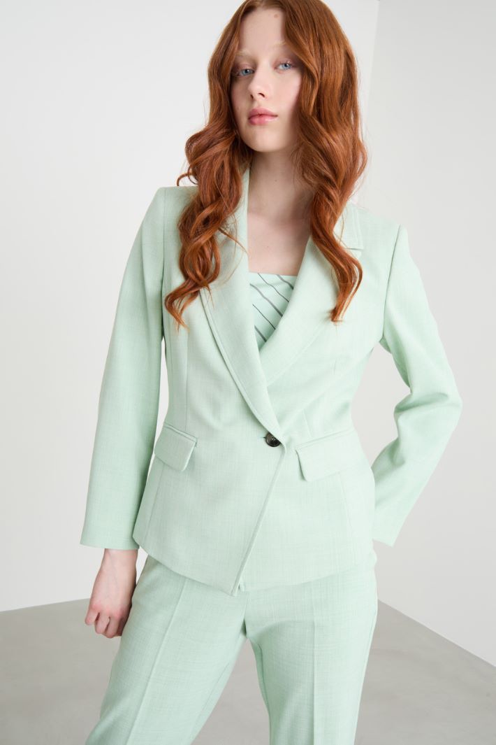 Double-breasted blazer with oversized peak lapels Intrend - 2