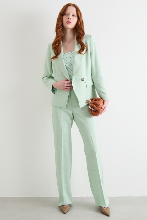 Double-breasted blazer with oversized peak lapels Intrend