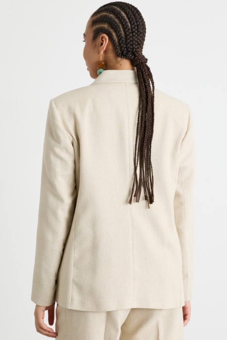 Blazer jacquard doppiopetto