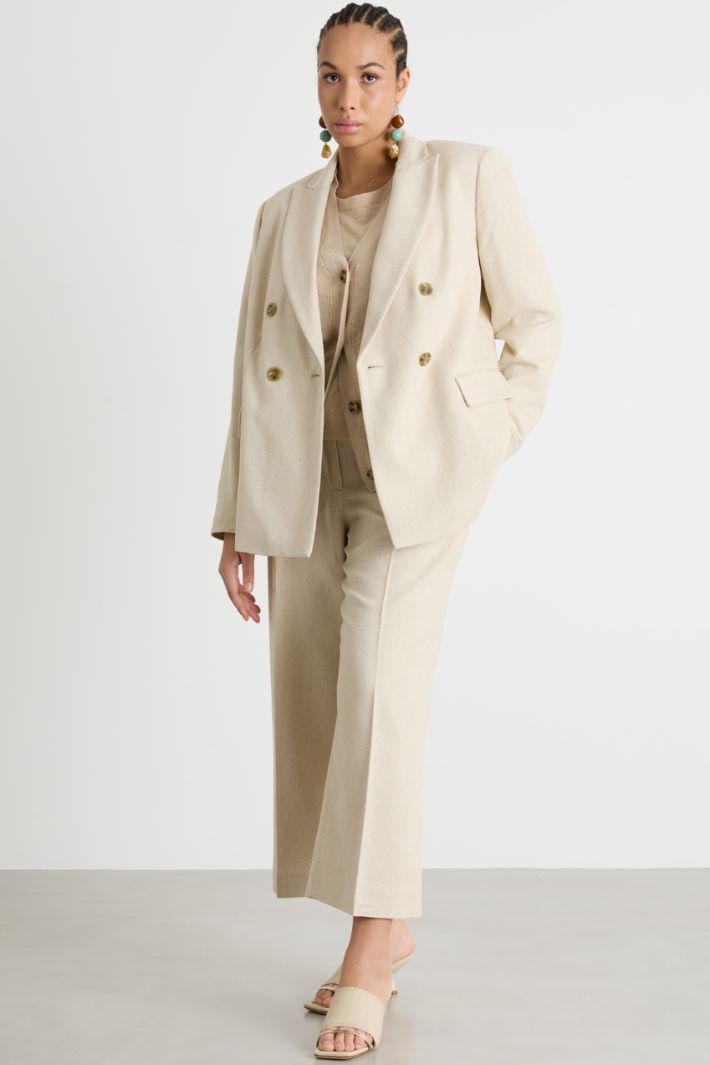 Blazer jacquard doppiopetto Intrend